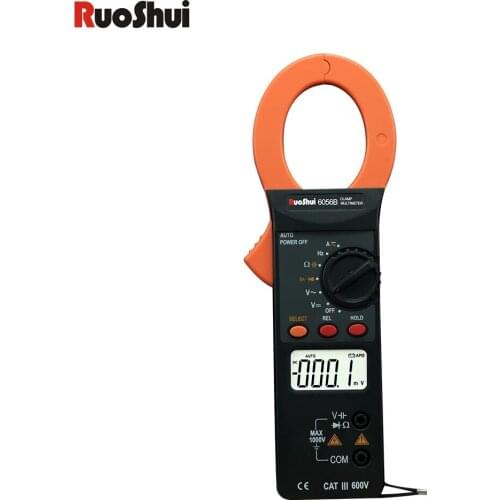 Digital Clamp Meter DC/AC Current 4000 Counts Multimeter Ammeter Voltage Tester with Car Amp Capacitance NCV Ohm Test Auto Range