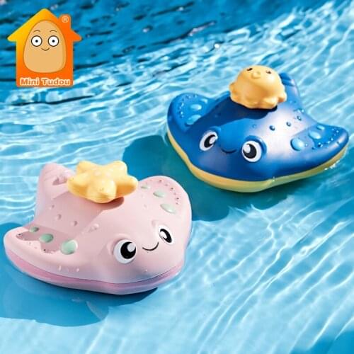 Baby Bath Toy Cartoon Electric Fish Rotating Spraying Game Bathroom Bathtub Shower Water Set Early Educational Toys For Infant