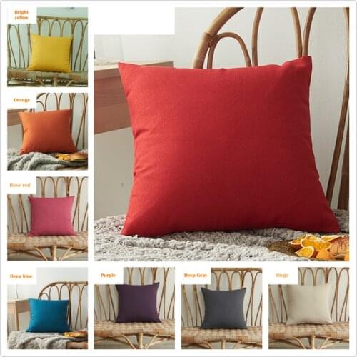 Solid Color Cushion Pillowslip Soft Decorative Cushion Cover For Home Decor Sofa Decor Bedroom Pillowcase Kids Room Pillow Case