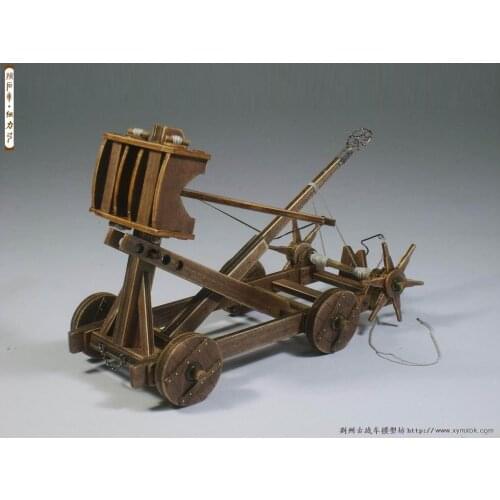 Ancient chariot model series Medieval Roman trebuchet wooden model kit