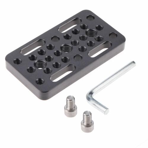 FOTGA Switching Cheese Quick Release Plate 1/4" & 3/8" Thread for DSLR Railblock Dovetai Short Rods