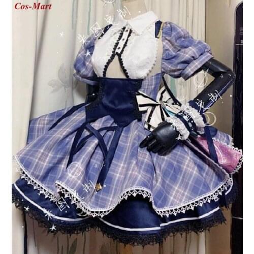 Hot Game Azur Lane HMS Dido Cosplay Costume μ soldier Uniform Idol Grid Dress Activity Party Role Play Clothing Custom-Make