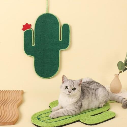 Cat Scratch Board Toy Cactus Carpet Cloth Cat Scratch Pad Grinding Claw Protection Sofa Hanging Cat Toy