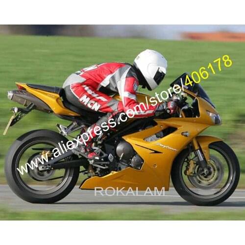 For TRIUMPH Daytona 675 09-12 Bodykits Daytona 675 2009-2012 Gold Yellow Motorcycle Fairings Kit (Injection Molding)