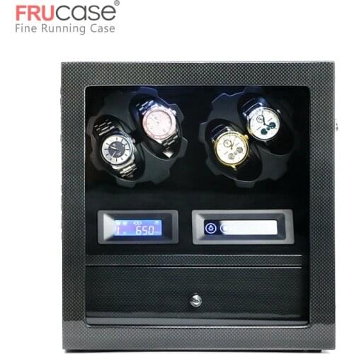 FRUCASE watch winder box watch display watch cabinet watch collector storage with LED touch screen display 4+5