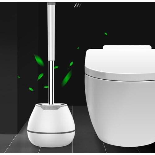 Nordic Creative Toilet Brush Long Modern Eco Friendly Toilet Brush Holder Cleaning Tools Brosse Toilette Bathroom Fixture DF50MT