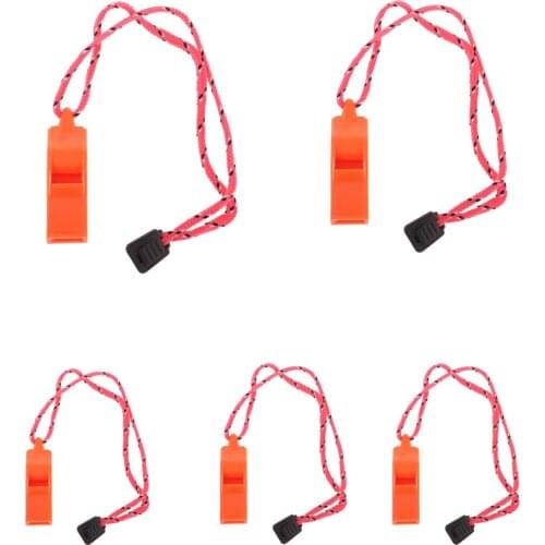 MagiDeal 5 Pieces Emergency Survival Safety Whistles Scuba Diving Camping Hiking Outdoor Emergency Whistle