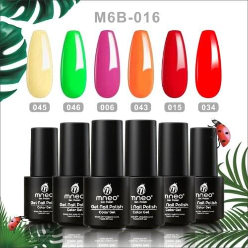 Semi Permanent Varnish Kit Bright 6 Color Gel Nail Polish Enamels Manicure UV Gel Esmates Set Nails Things Hybrid Varnishes Lot