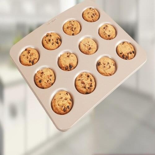 Nonstick Mini Cheesecake Pan,12 Cup Removable Metal Round Cake& Cupcake& Muffin Oven Form Mold For Baking Bakeware Dessert Tool