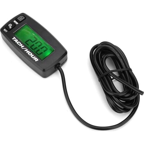 Resettable Universal LCD green backlight Waterproof Digital Tachometer for gasoline engine motorcycle off-road motorcycle ATV