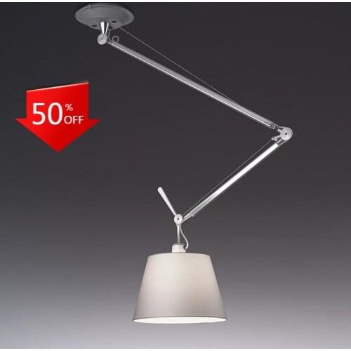 NORDIC Design Artemide Tolomeo Ceiling Lamp Swing Arm Flexible Adjustable Suspension Luminaire Home Decor Living Room Bedroom