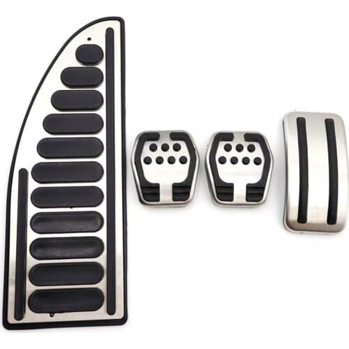 Car styling 4PCS Stainless steel Pedal Cover For Ford Focus 2 Focus 3 4 MK2 MK3 MK4 Kuga RS ST 2005-2016 auto accessories
