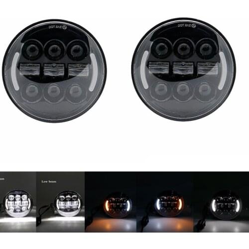 5.75" LED headlight halo for Dyna Sportster Softail Triumph Speed/Street Three Thunderbird Rocket 3 Motorcycle Car General Headl