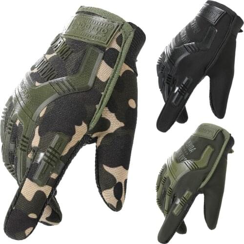 Full Finger Tactical Gloves Camouflage Military Mittens For Fitness Male Famale Antiskid Motocycle Men Women Moto Long Gloves