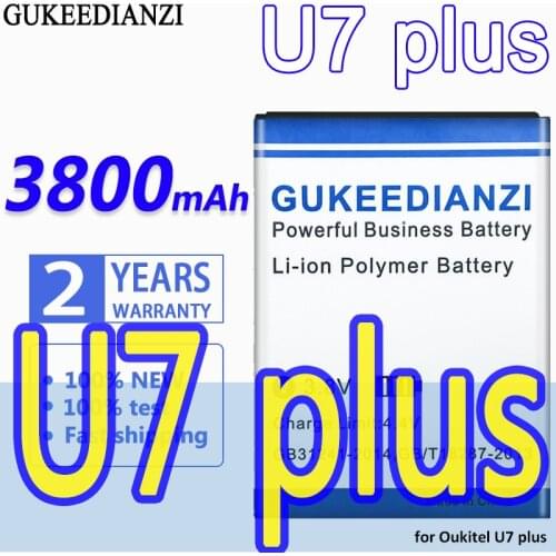 High Capacity GUKEEDIANZI Battery 3800mAh for Oukitel U7 plus U7plus