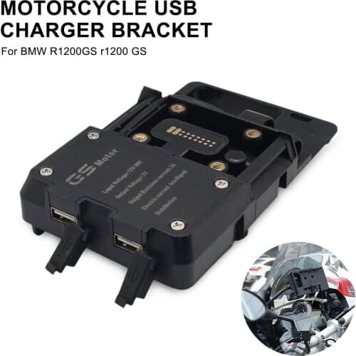 USB Mobile Phone Motorcycle Navigation Bracket For BMW F700/800GS R1200GS ADV USB Charging Support For CRF1000L Africa Twin 2016