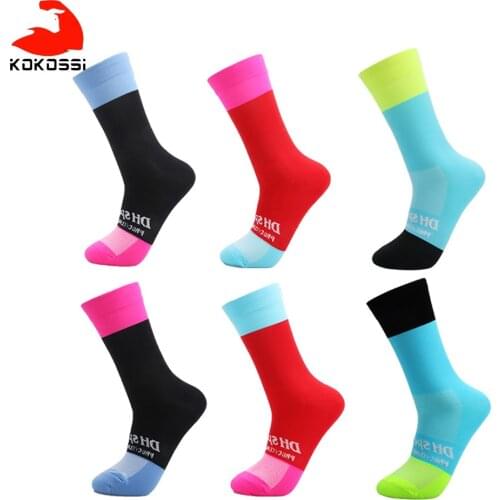 KoKossi Bicycle Sports Socks Comfortable Riding Experience Wear-resistant Moisture Wicking Socks Running Basketball Socks