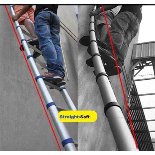 High Quality Thickening Aluminium Alloy Herringbone Ladder Portable Household Telescopic Ladders 2.05M+2.05M 7+7 Steps