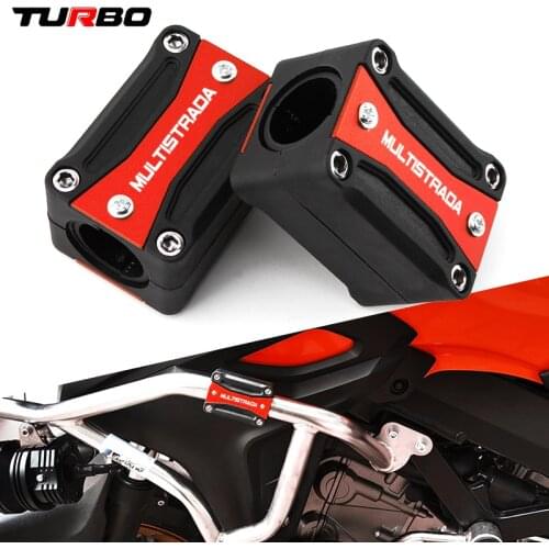 1 pair For DUCATI MULTISTRADA 1200/1260/S/ST 2010-2019 Motorcycle Engine Crash Bar Protection Decorative Bumper Block