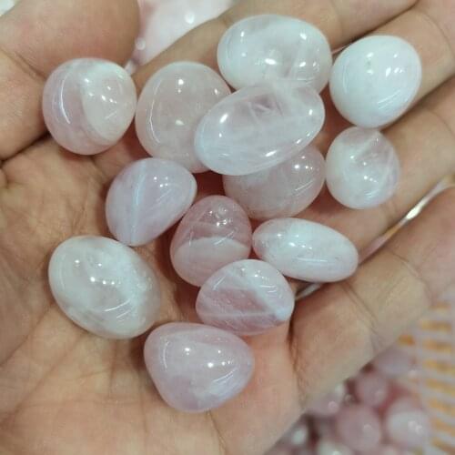 100g Natural Pink Crystal Cabochon Bead Oval CAB Quartz No Hole Healing Gem Stone for Women Jewelry Making DIY Fittings