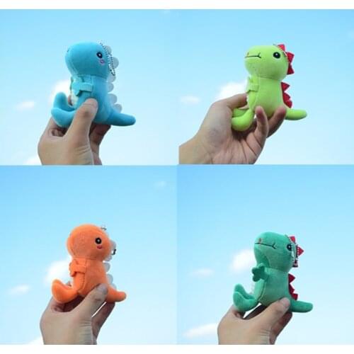 12CMNew cartoon dinosaur pendant doll stuffed toy children doll doll key chain bag pendant