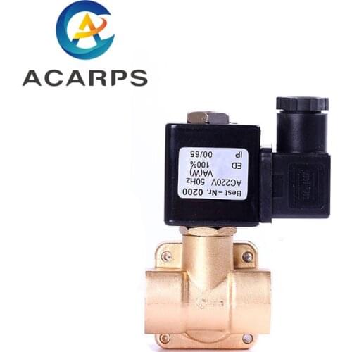 2 Way 2 Positions Solenoid 3/8" 12v Valve 24v dc Normally Closed IP65 High Pressure 16 bar
