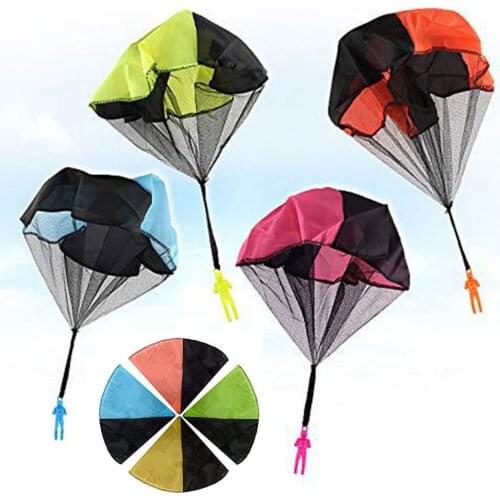 4Pcs Interesting Parachute Toys Kids Throwing Parachute Toy Children Flying Toys For Party Favor Holidays Christmas