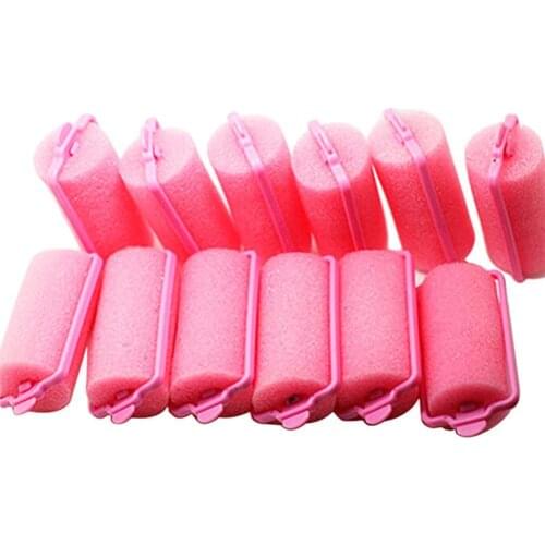 6Pcs 3.6cm Sponge Hair Curlers Fashion Sponge Foam Hair Curlers Rollers Twist Salon Hairs Styling Tools