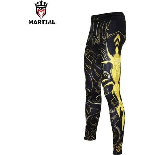 Martial: Capricorn sublimation designs thai boxing pants black sports pants for men mma clothing bjj leggings