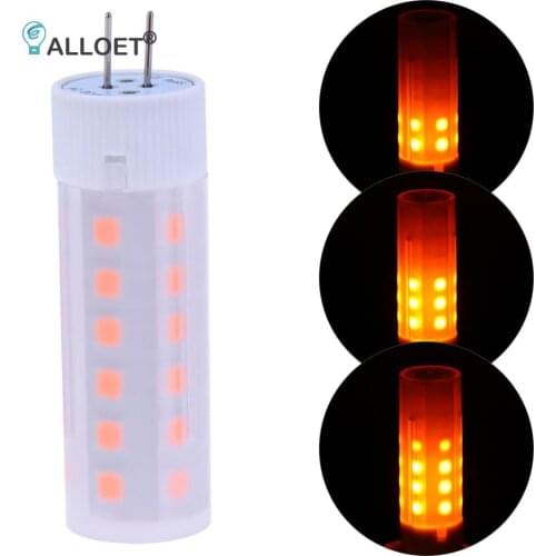DC 12V LED Bulb G4 Flickering Flame Fire Effect LED Bulb Corn Light Retro Lamp Emulation Fire Flicker Burning Decoration Lamp
