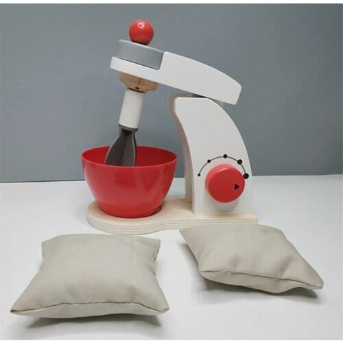 Childrens Kitchen Toy Kids Prentend Blender Mixer Cooking Pretend Play Miniature Food Wooden Kitchenware Toys