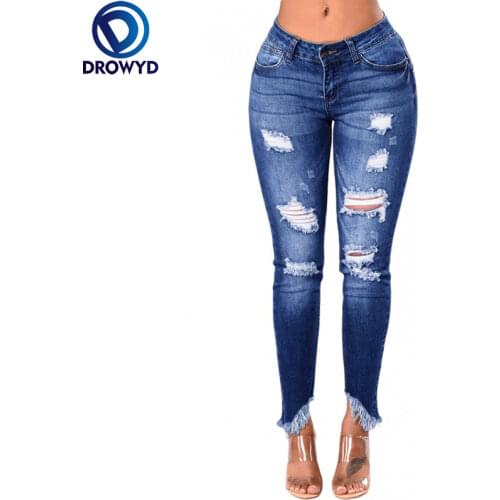 Женские зауженные джинсы DROWYD China At AliExpress