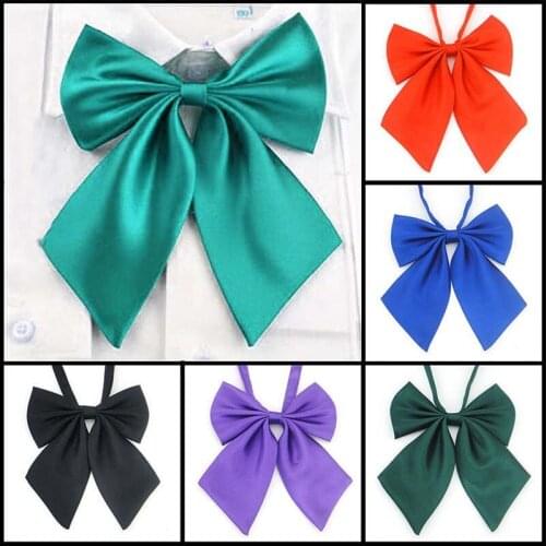 Cravat Tie Formal BowTie Tuxedo Bowknot Necktie Clip on PLAIN Ladies Womens Japanese Uniform Adjustable Butterfly Waitress