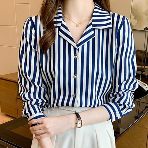 Женские рубашки в полоску Harteen China At AliExpress