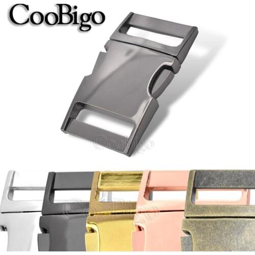1pcs 1"(25mm) Metal Side Release Curved Buckles for Paracord Bracelet Backpack Strap Dog Cat Collar Buckles DIY Accessories