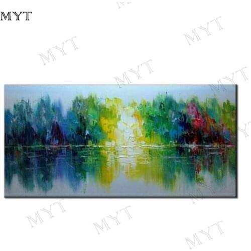 MYT 100% Handpainted Paintings For Painting Nighthawks Oil Painting Abstract Wall Paintings For Living Rooms Good Pictures
