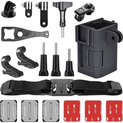 22in1 Mounts Kit Bike Cycling Motocycle Helmet Adhesive Holder Waterproof Sticker for DJI OSMO Pocket Accessories Action Camera