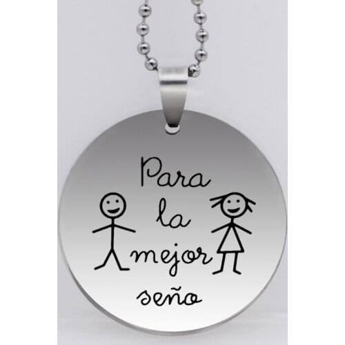 Simple Disc Necklace New Arrival Boy and Girl Necklaces Jewelry for Men and Women Factory Price YP6926