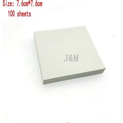 Dental Mixing pad 3"x3" 100 sheets Poly coated 2 Sides Paper