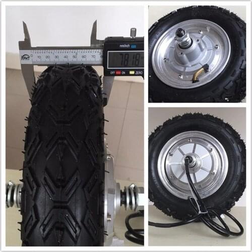 Hub Motor 10'' 48V 350W 800W Ebike bicicleta electrica Drive Wheel Electric Scooter Hub Motor Wheel With 10x4.0-6 Tyre