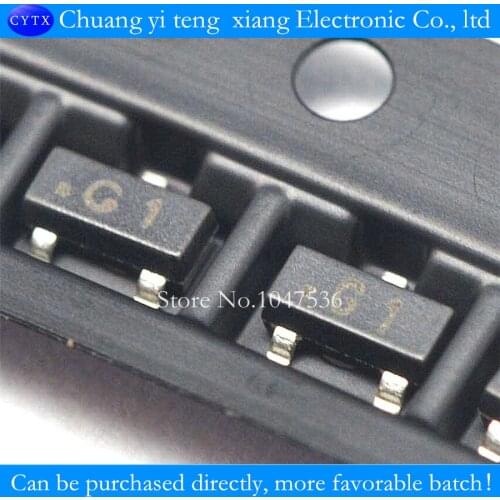 NPN transistor MMBT5551 G1 0.6 A / 180Vpower triode SOT23 (100PCS/lot)