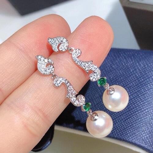 Gorgeous 925 Sterling Silver Earrings Findings Settings Mountings Parts Mounts for Pearls Agate Coral Beads Stones