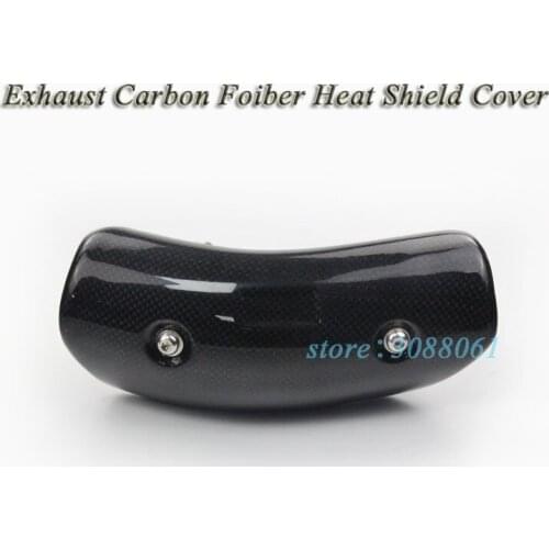 Motorcycle Exhaust Pipe Escape Middle Link Pipe Carbon Fiber Protector Heat Shield Cover Guar For GY6 Scooter R6 MT-09 Ninja300