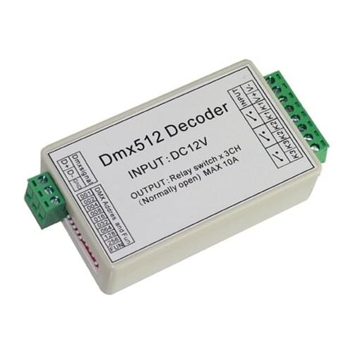 WS-DMX-RELAY-3CH dmx512 decoder relays