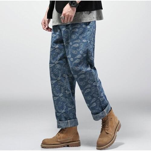 Yeqedu Men's Wide Leg Jeans
