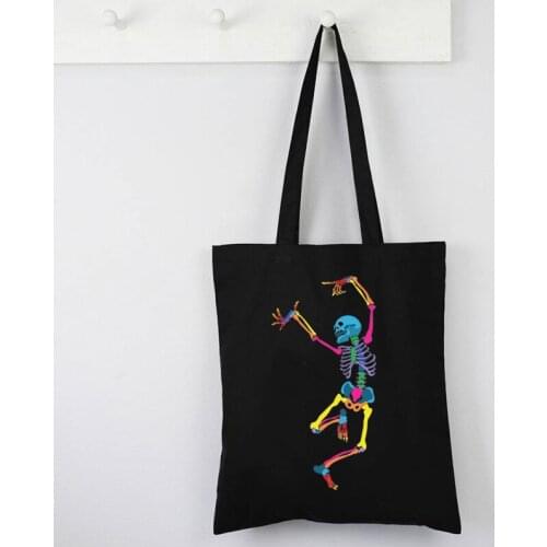 Dancing Skeleton Tshirt Vintage Streetwear Halloween Horror Movie Graphic T Shirts Women Horror Squad Clothes Graphic Tee Mom