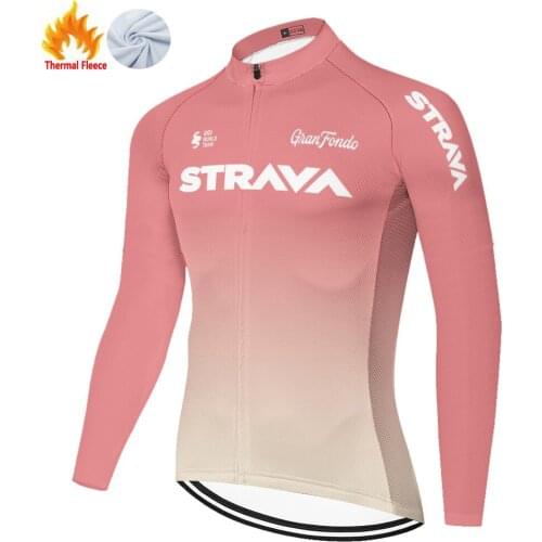 Strava Winter Thermal Fleece 져지 Верхняя Одежда Camisa Masculina Winter Cycling Jersey Fietskleding Heren Tricota Ciclismo Hombre