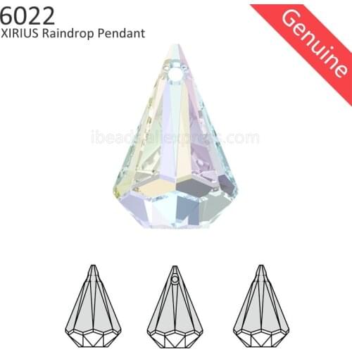 1 piece) 100% Original Crystal from Swarovski 6022 XIRIUS Raindrop Pendant made in Austria Rhinestone for DIY jewelry making