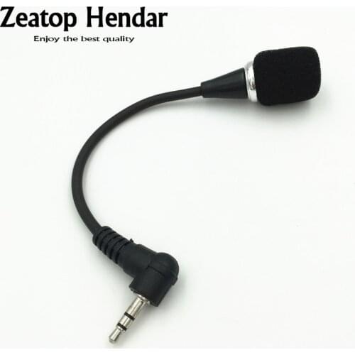 1Pcs 3.5mm Stereo Plug Flexible Mini Microphone Adapter for Computer Mic PC Laptop Skype MSN Chat Online Connector
