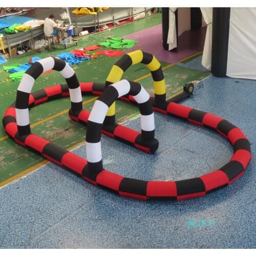 Free ship to door! 7x4x2.2m inflatable go karts game, go kart track inflatable sport game, cheap inflatable track for sale